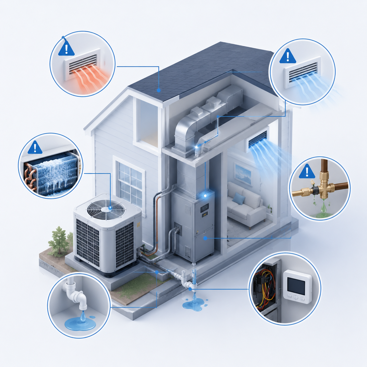 Air conditioning repair technician