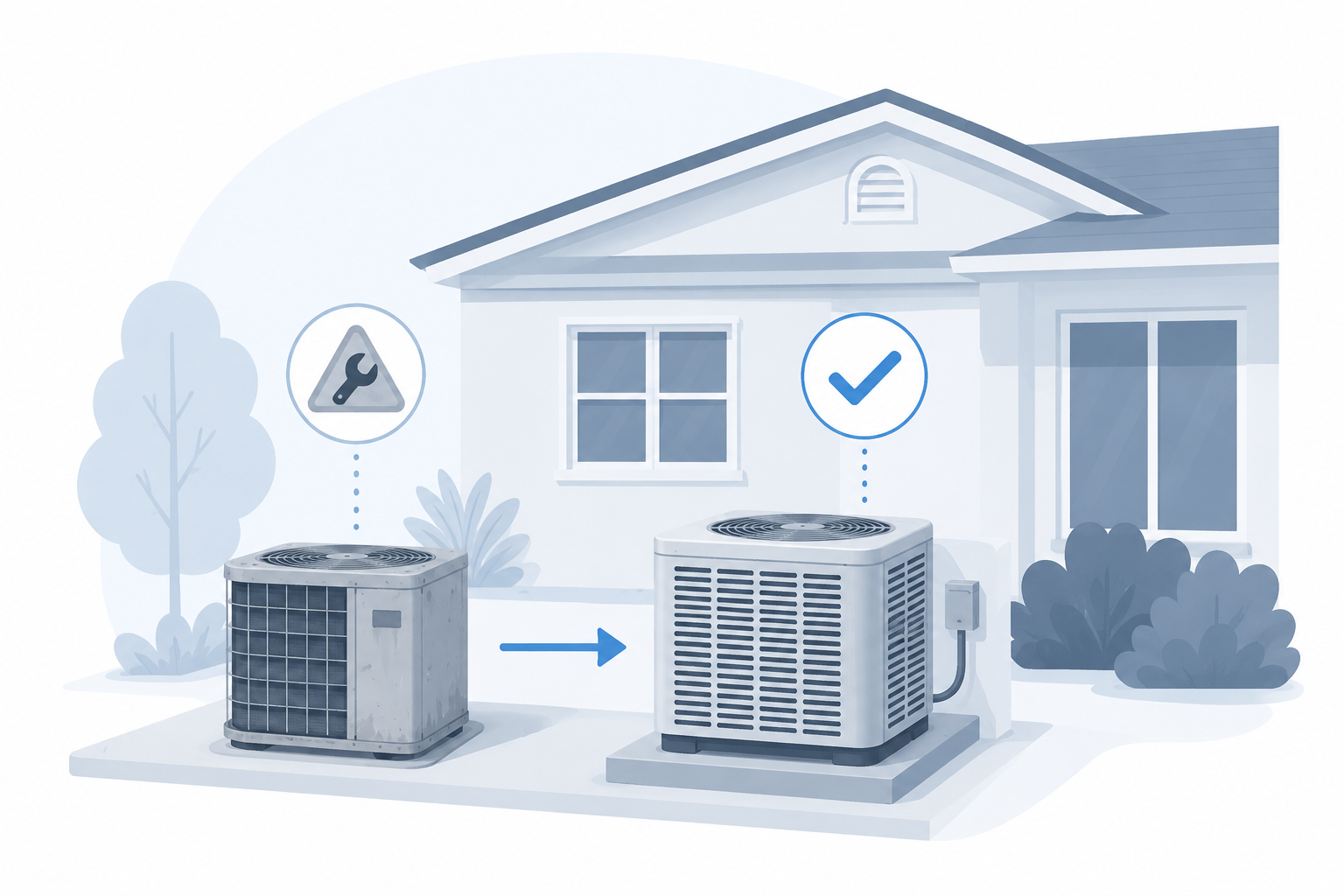 Residential AC replacement service