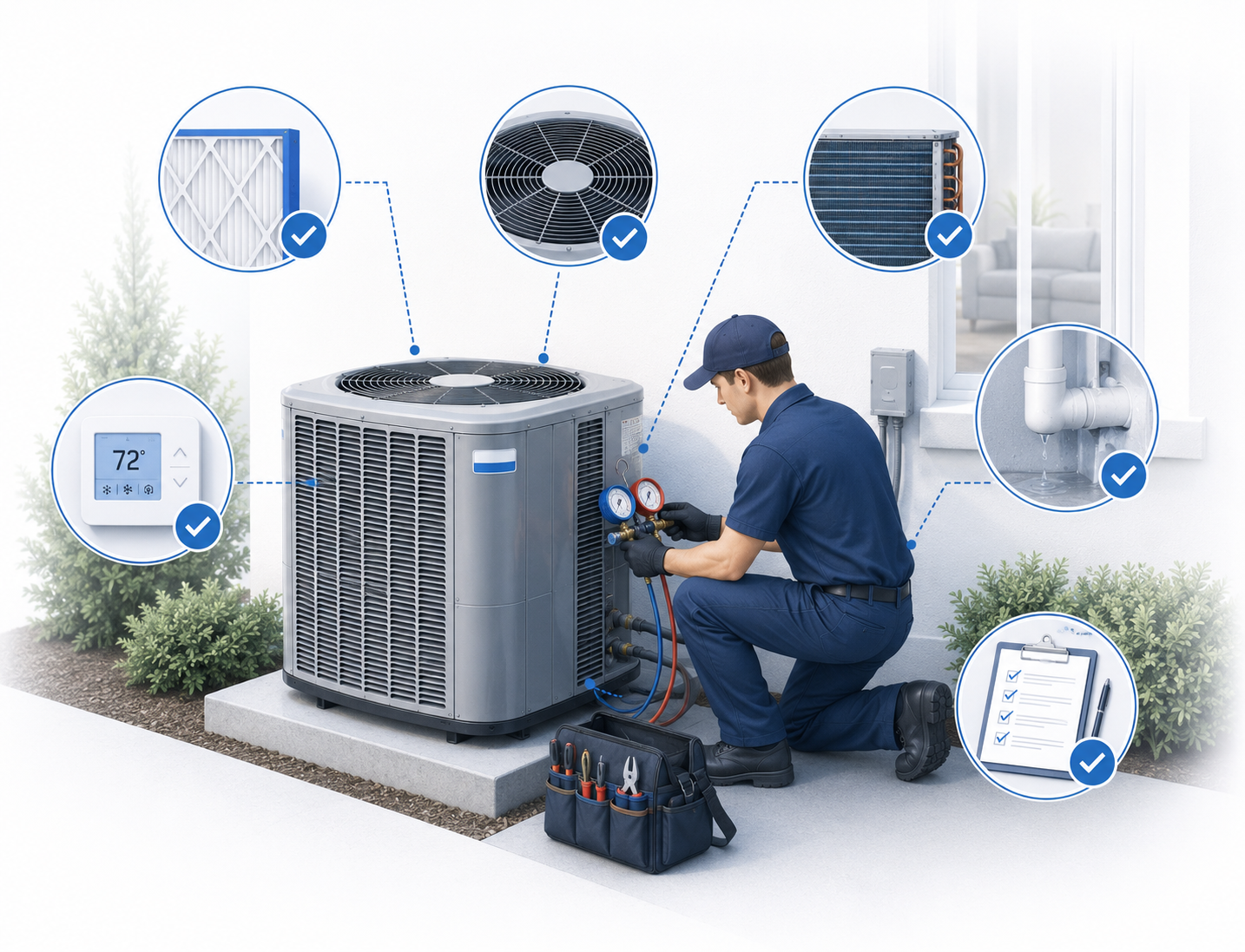 Residential AC tune-up service