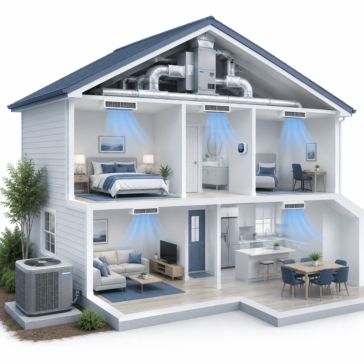 Central air conditioning service