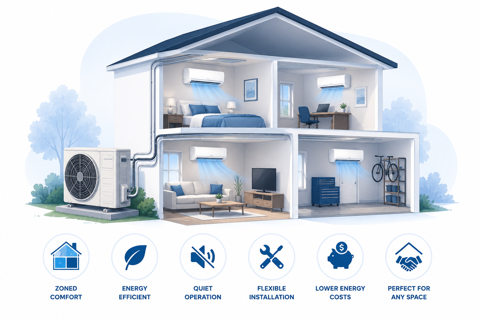 Ductless mini-split installation service