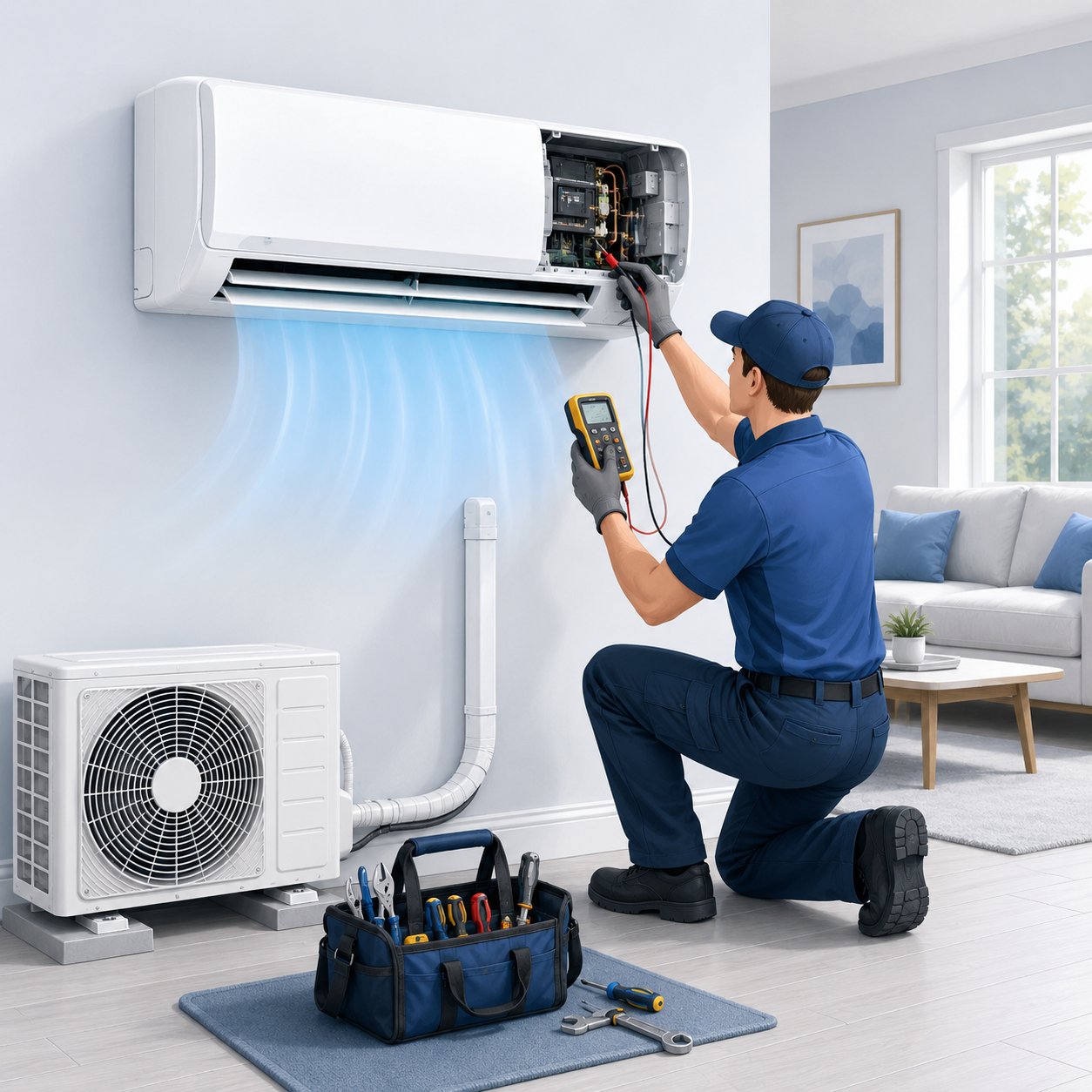Ductless mini-split repair service