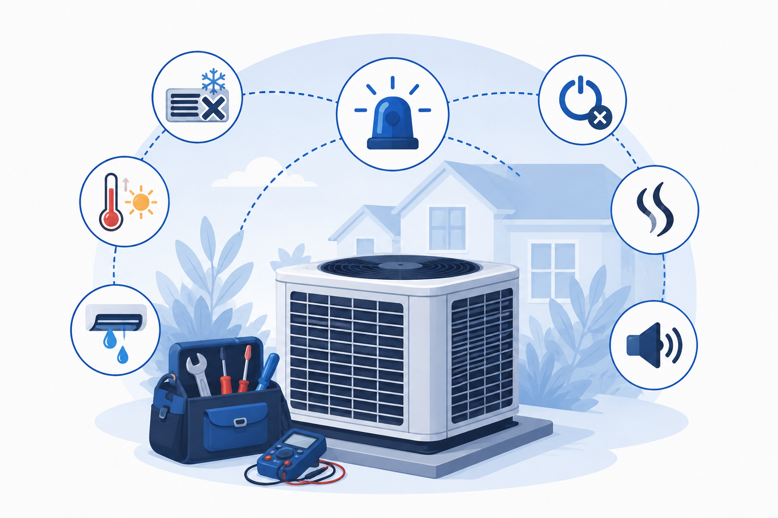 Emergency air conditioning repair technician